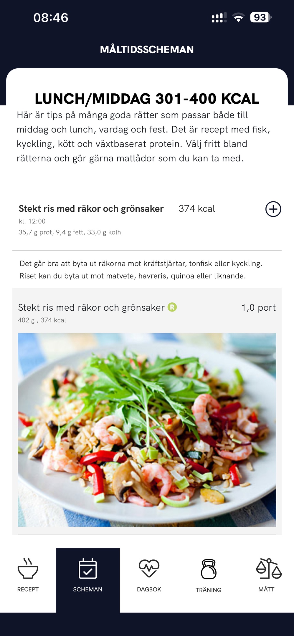 recept samling på hälsosam mat